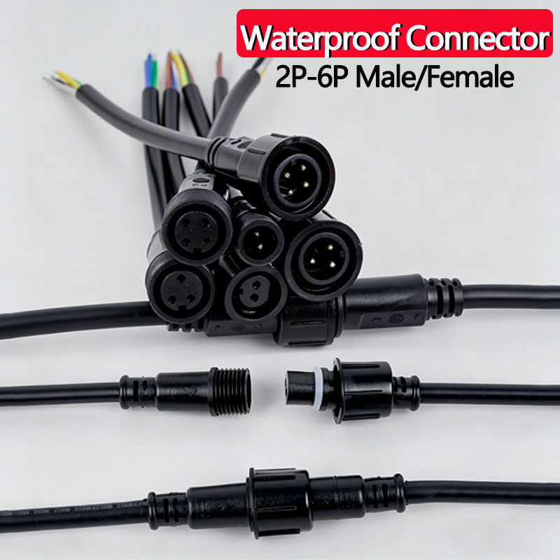 Outdoor Lighting Wire Connectors - Waterproof Wire Connector Set 2/3/4/5/6Pin Plug