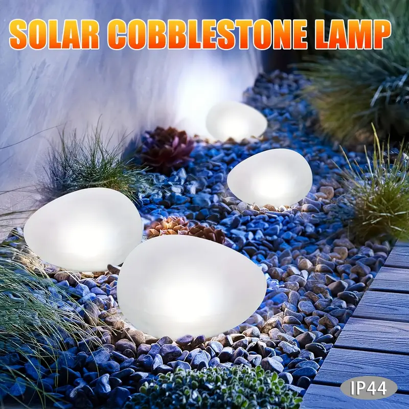 Landscape Spike Light - 1/2Pack Solar Pebble Lights – Outdoor