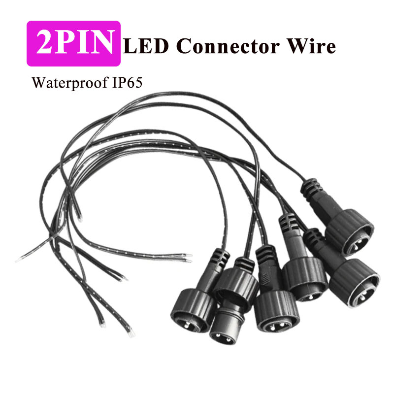 Outdoor Lighting Wire Connectors - Outdoor 2Pin LED Connector with 25cm