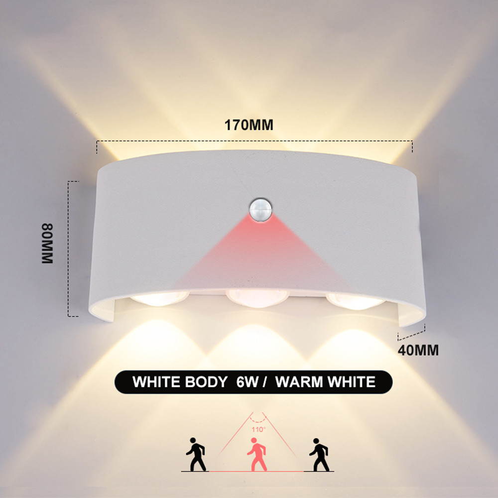 Outdoor Lighting Amazon - PIR Motion Sensor Wall Lamp AC85-265V