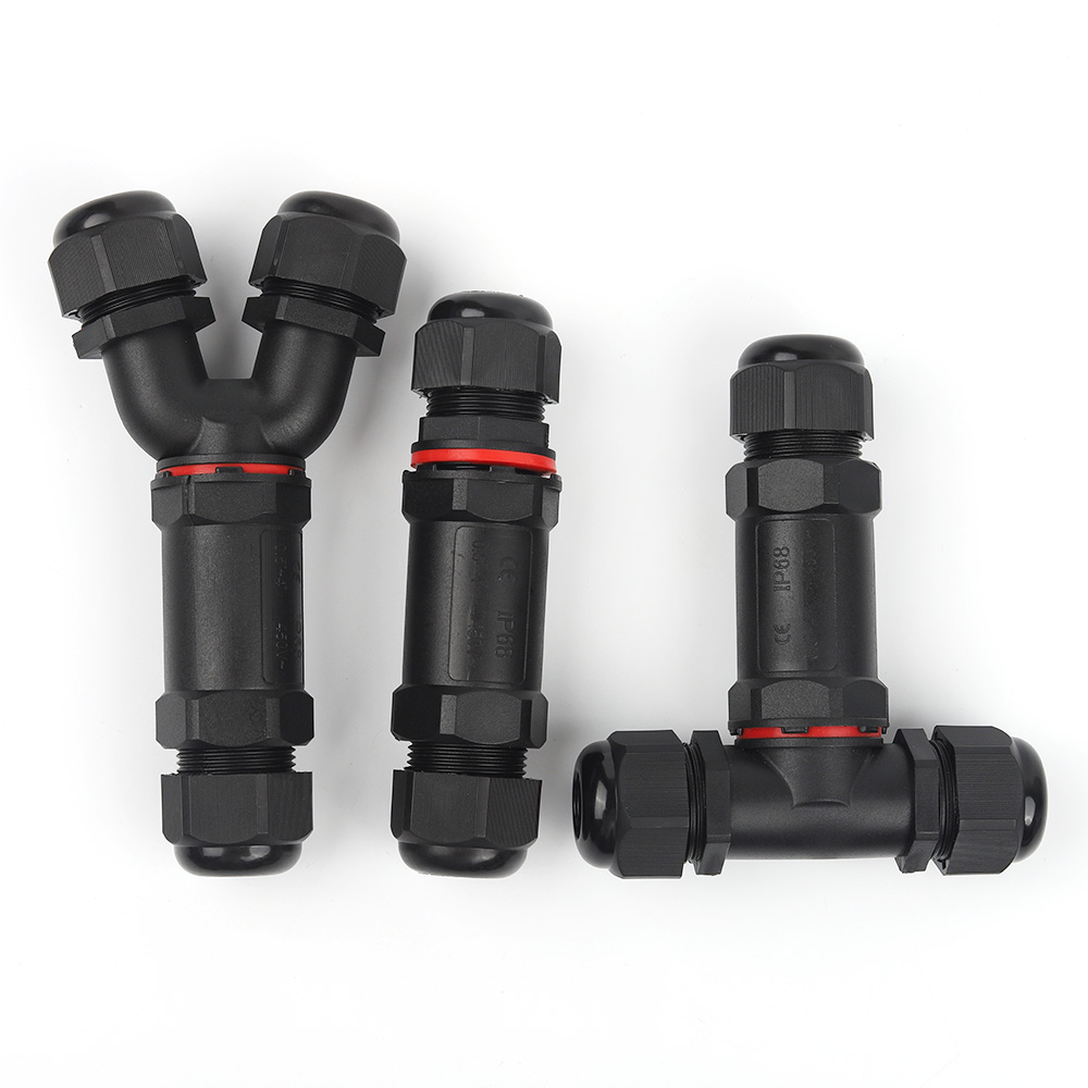 Outdoor Lighting Wire Connectors - IP68 M20/M25 Waterproof Connector I/Y/T Shape