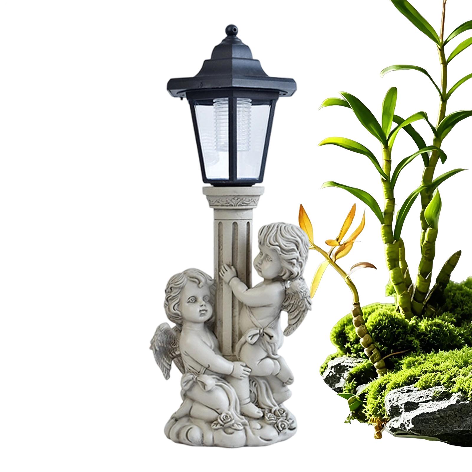 Outdoor Lighting Uplight - Garden Statues Light Up Auto On/off