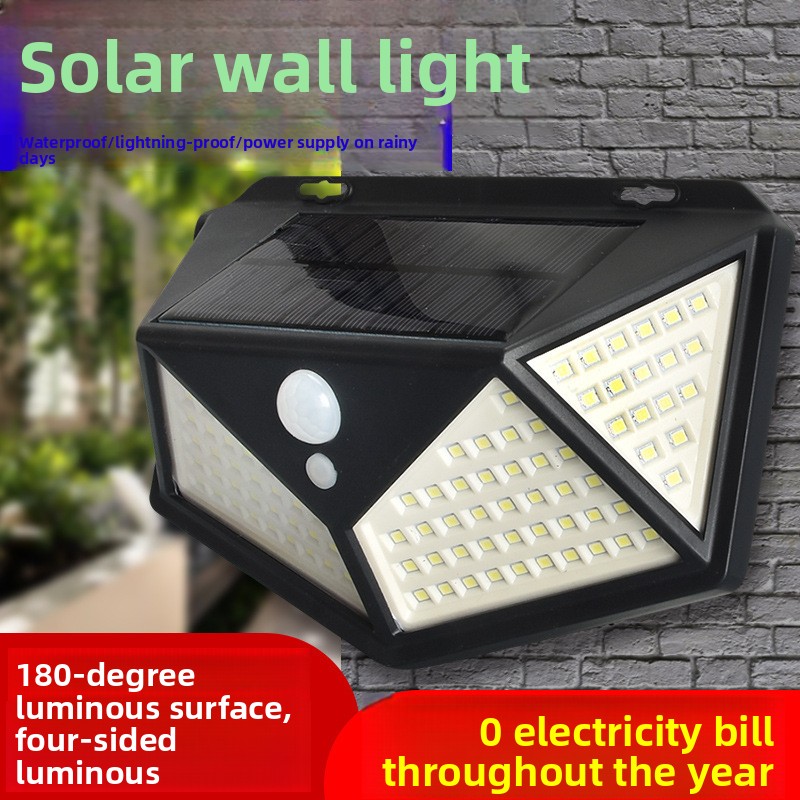 114LED Solar Panel Wall Light, - Outdoor Lighting On Amazon recension och pris
