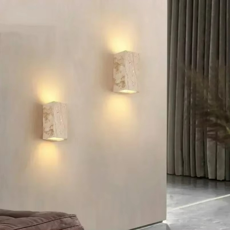 Yellow Travertine Stone Wall M - Outdoor Lighting Restaurant recension och pris