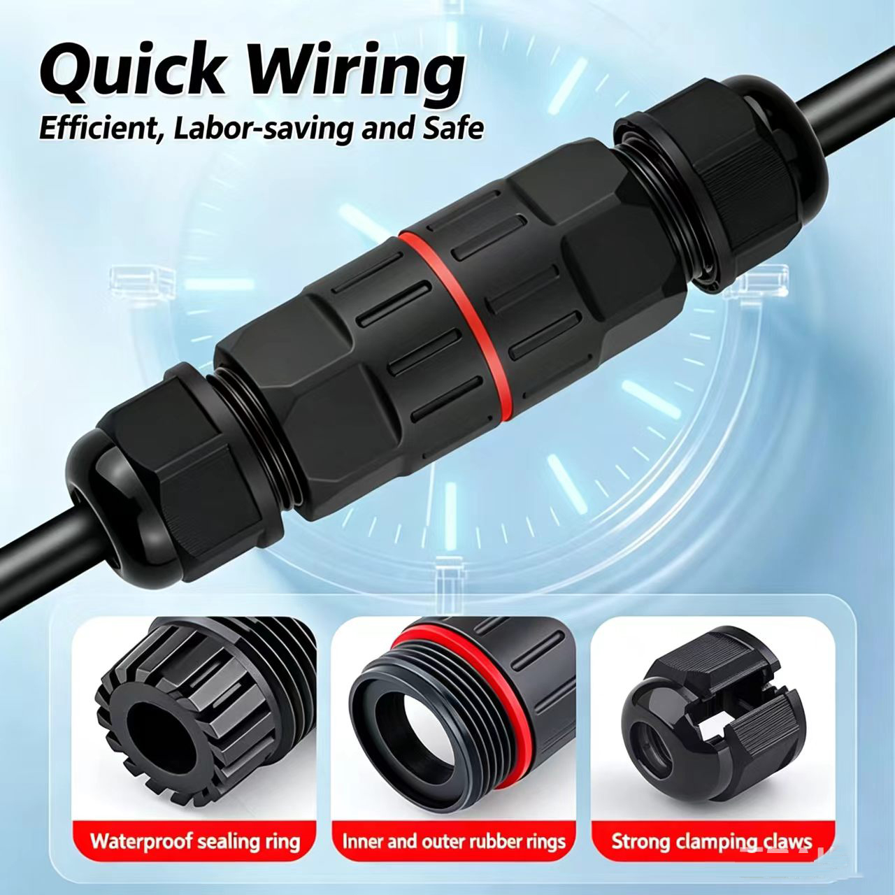1Pc 2 Pin 3 Pin Wire Connector - Outdoor Lighting Wire Connectors recension och pris
