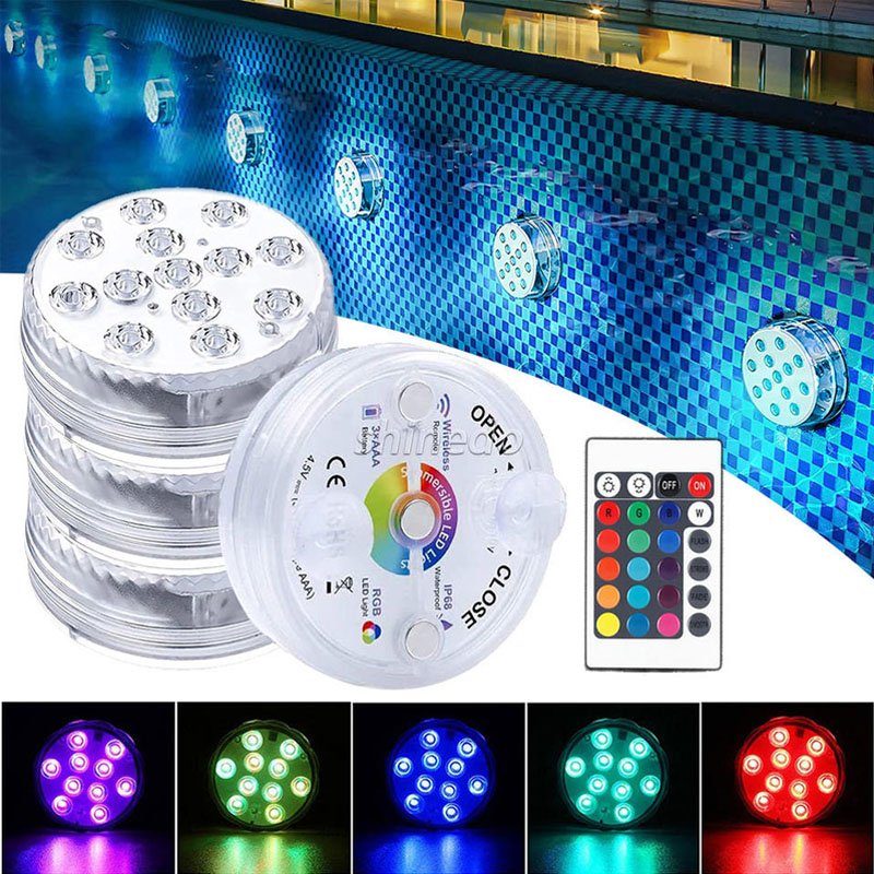 Multi Color Submersible LED Li - Pond Light Submersible recension och pris