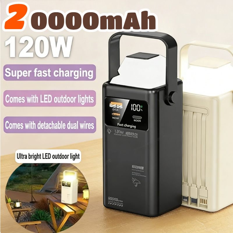 120W Power Bank 200000mAh Larg - Outdoor Lighting Battery Operated recension och pris