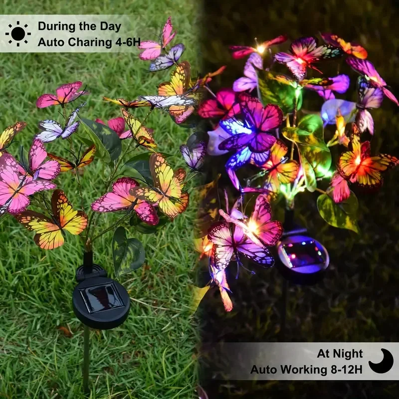Solar LED Butterfly Garden Lig - Outdoor Lighting Solar Panel recension och pris
