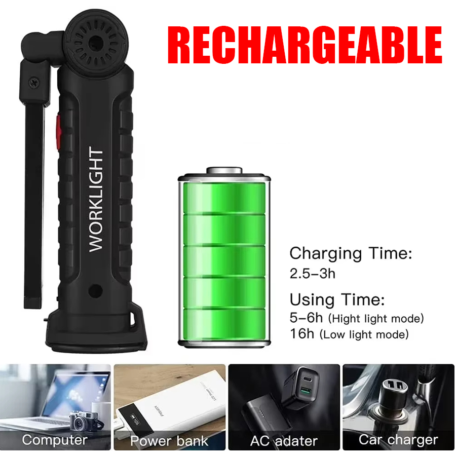 Portable LED Flashlight with M - Lighting Fixture Outdoor recension och pris