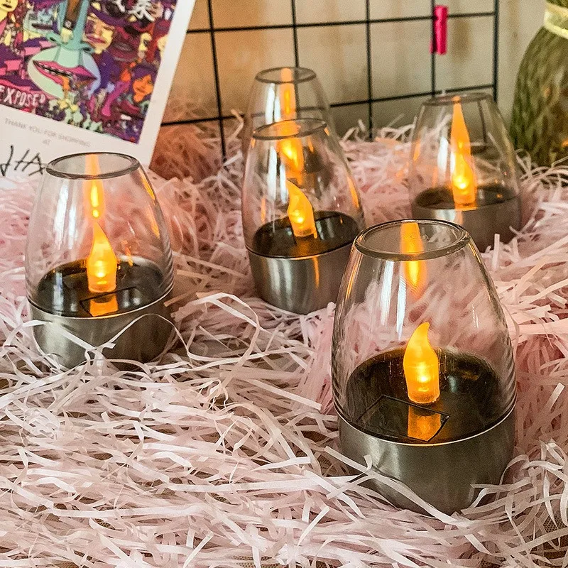 Solar Powered Flameless Candle - Outdoor Lighting Battery Operated recension och pris