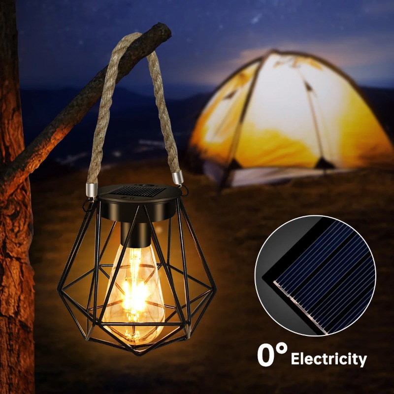 Outdoors Solar Iron Art Retro  - Outdoor Lighting Restaurant recension och pris
