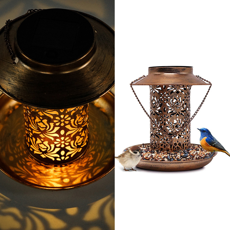 Solar Bird Feeder Metal Outdoo - Outdoor Lighting Backyard Ideas recension och pris