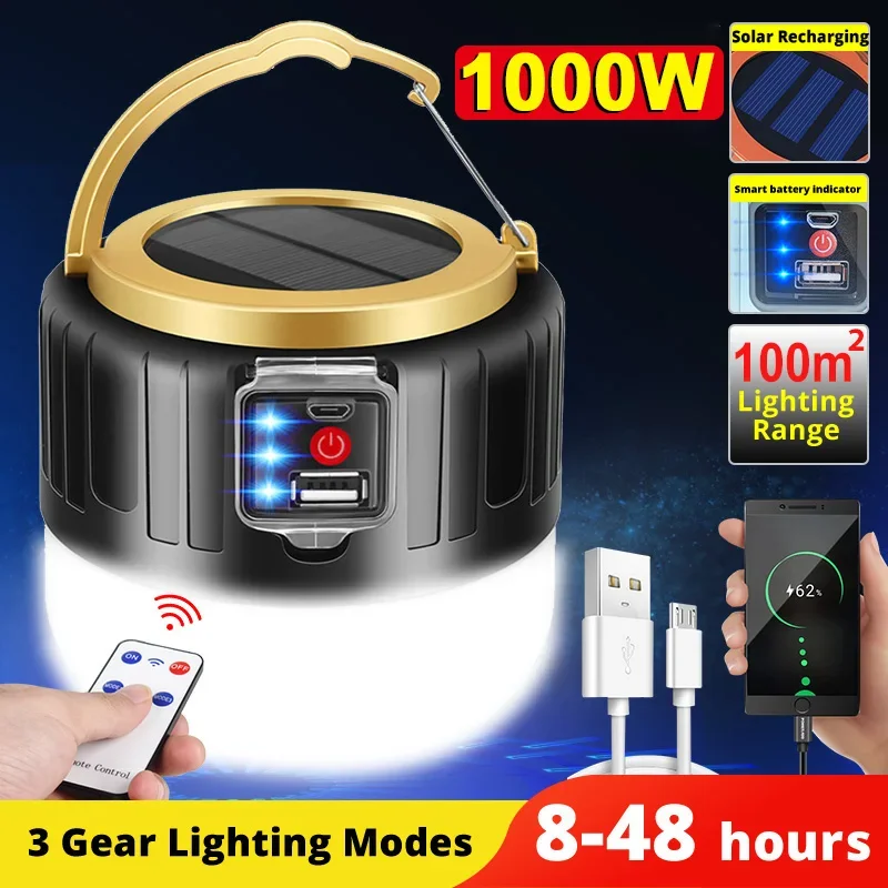 LED Solar Camping Light Power  - Outdoor Lighting Solar Panel recension och pris