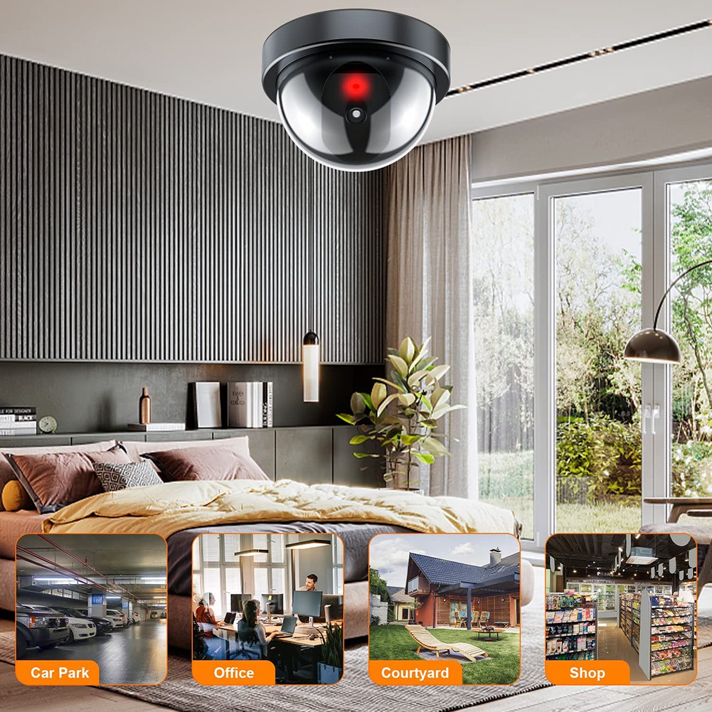 Dummy Security Camera,Fake Cam - Outdoor Lighting Wireless recension och pris