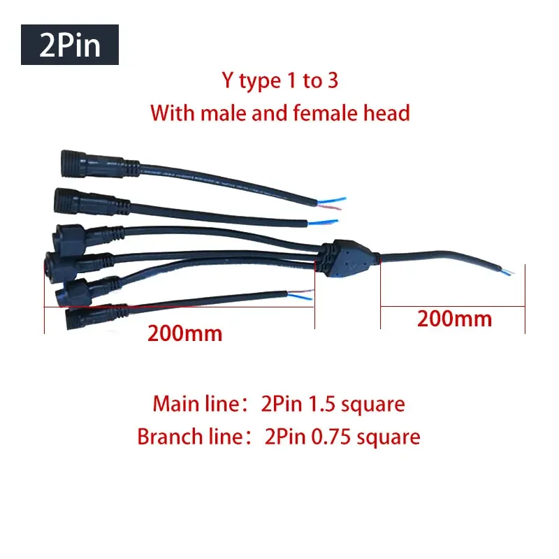 Waterproof Y-Type Wire Splitte - Outdoor Lighting Wire Connectors recension och pris