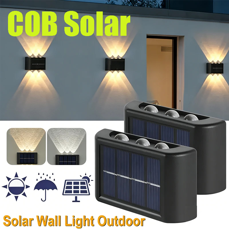 COB Solar Wall Lamp Outdoor Wa - Outdoor Lighting Uplight recension och pris