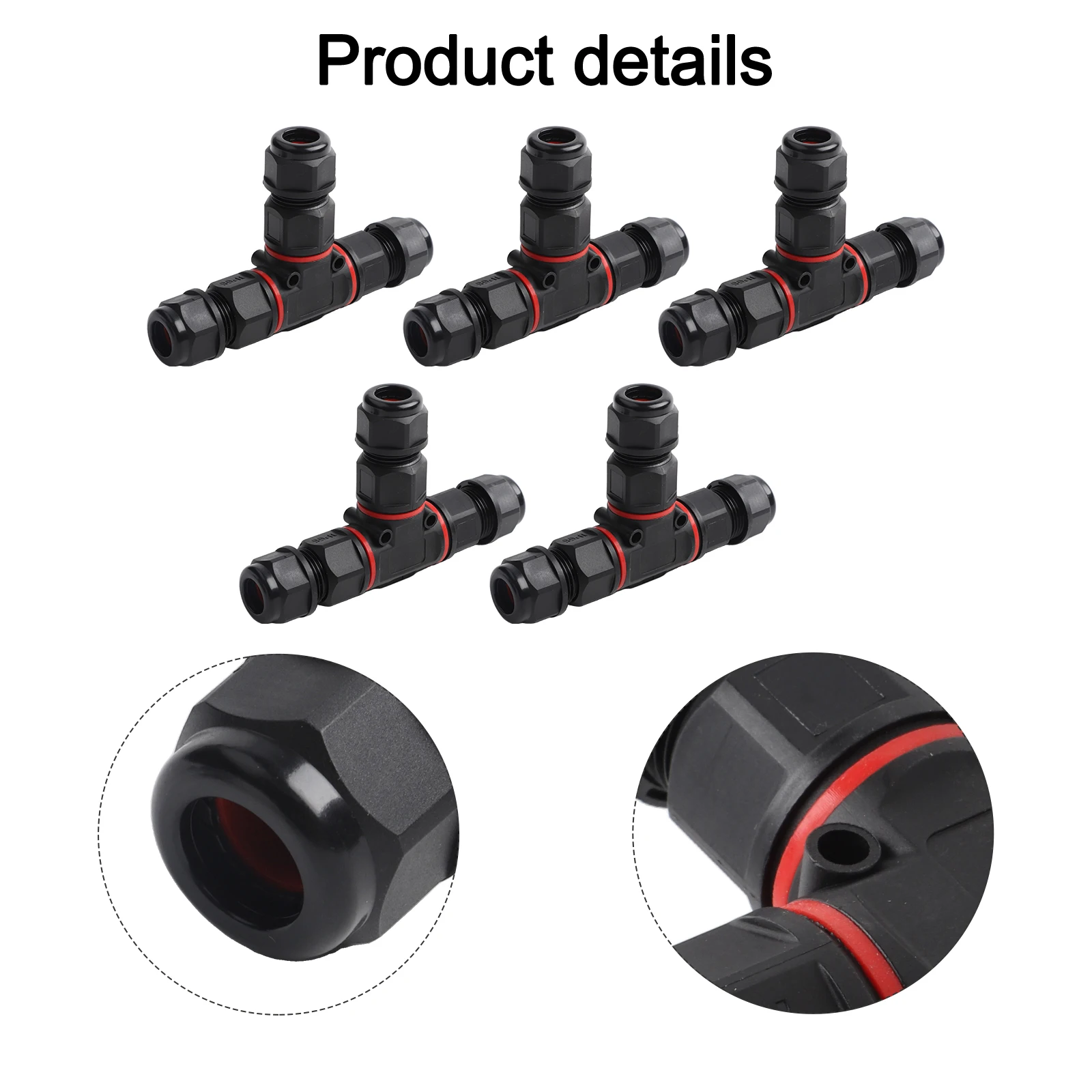 5Pcs IP68 Waterproof 3 Pin T S - Outdoor Lighting Wire Connectors recension och pris