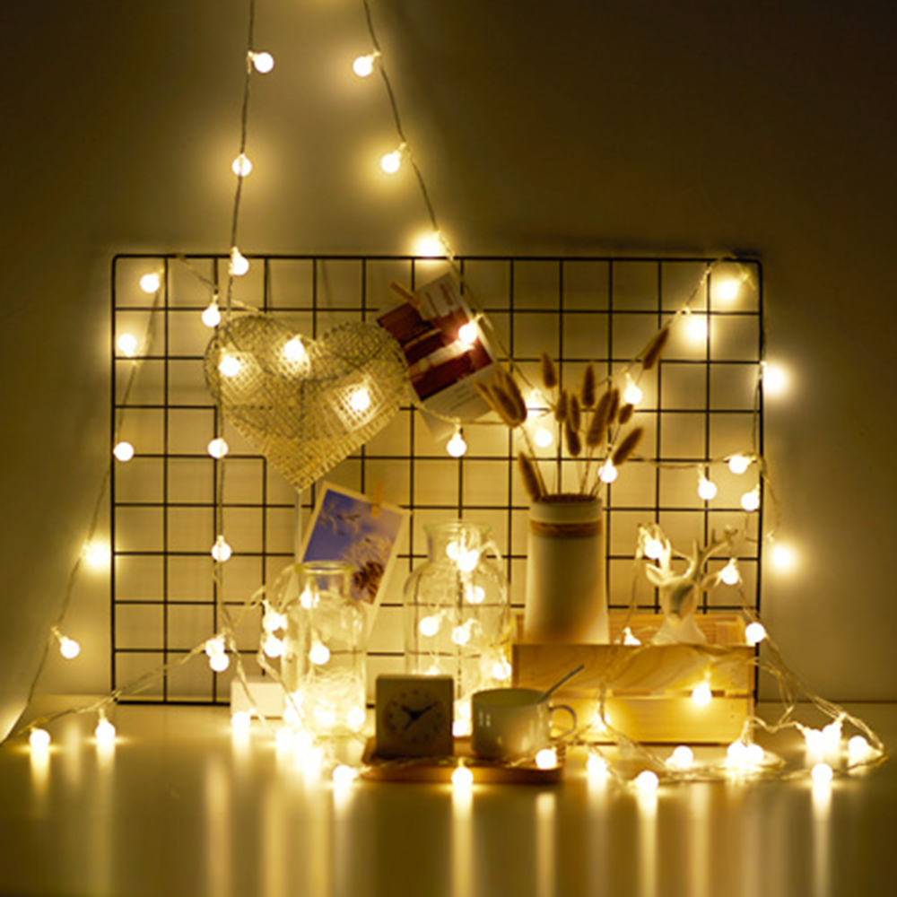 3M/6M/10M Ball LED String Ligh - Outdoor Lighting Battery Operated recension och pris