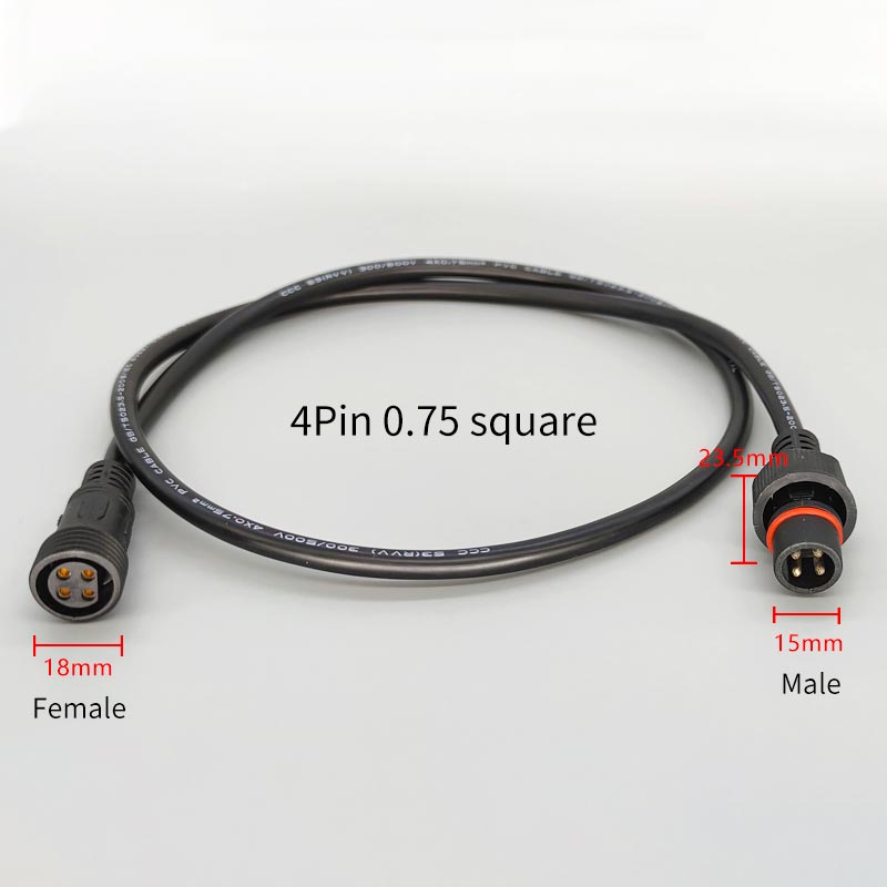 Male Famale Plug Cable 4Pin Wa - Outdoor Lighting Wire Connectors recension och pris