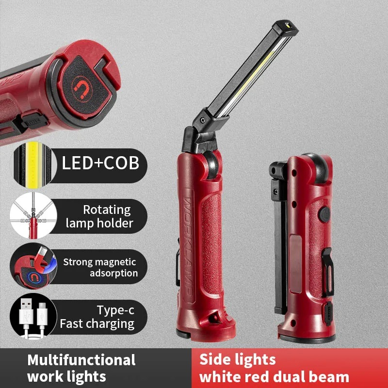 COB LED Work Light Rechargeabl - Lighting Fixture Outdoor recension och pris