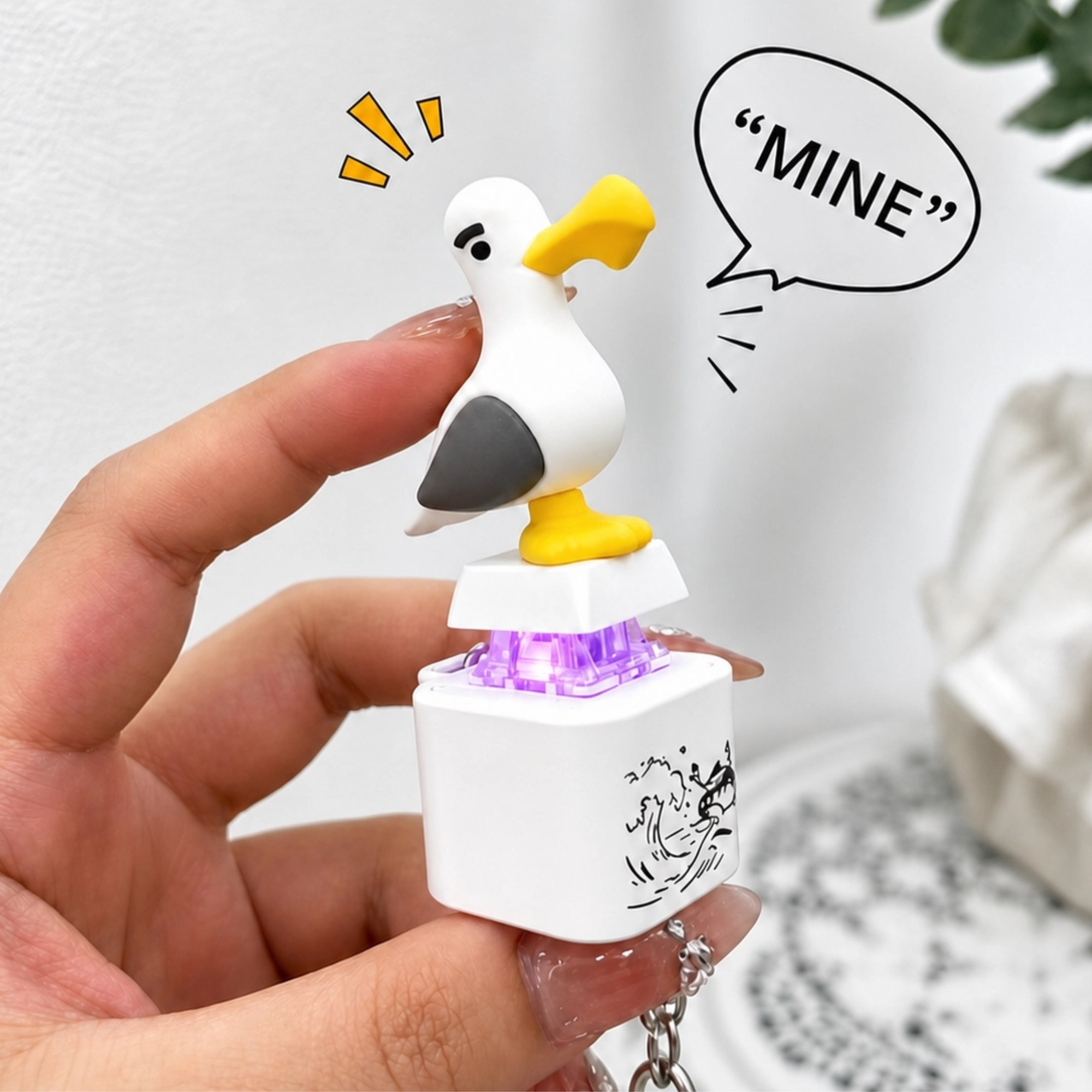 1pc Seagull Mine Sound Button  - Outdoor Lighting Halloween recension och pris