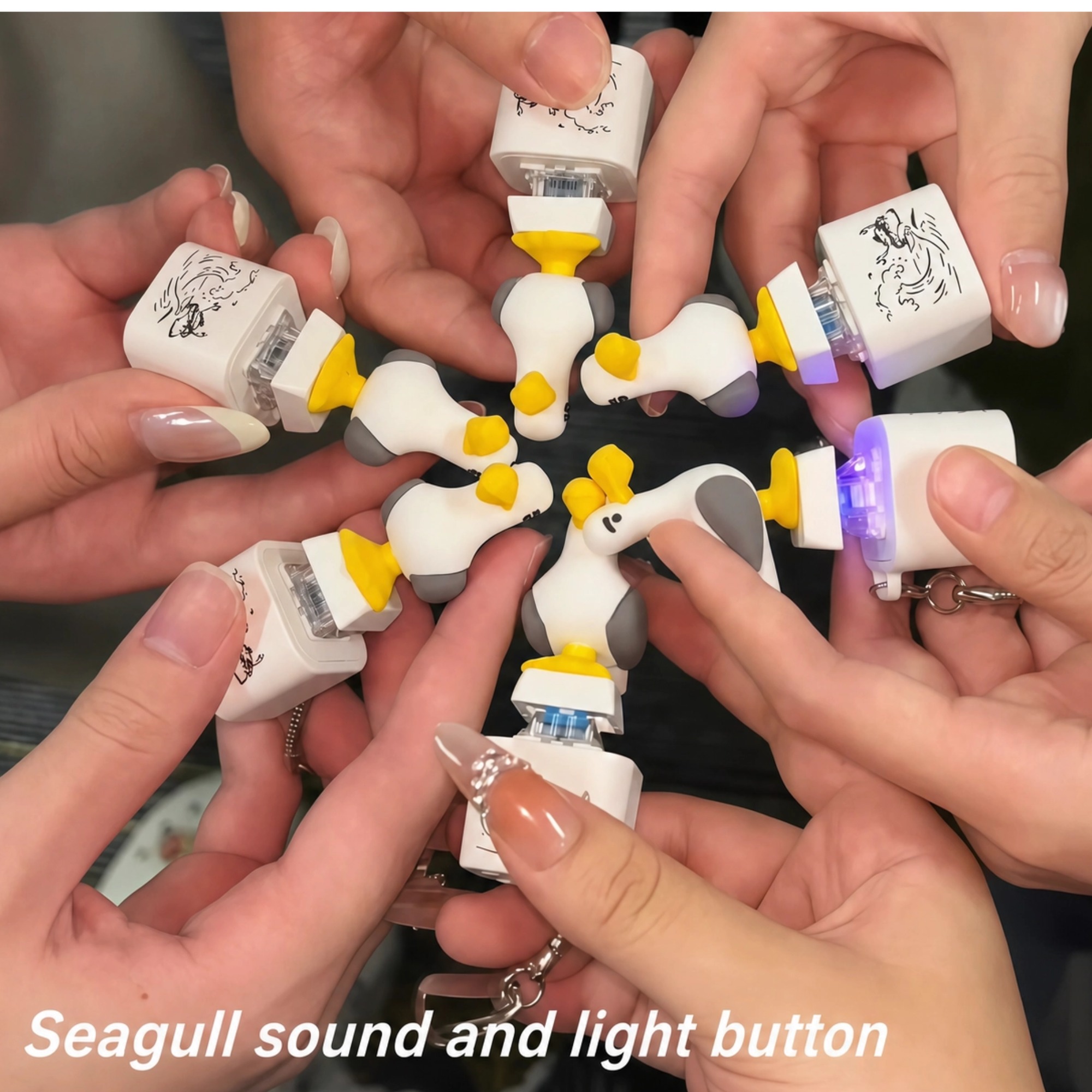 1pc Seagull Mine Sound Button  - Outdoor Lighting Halloween recension och pris