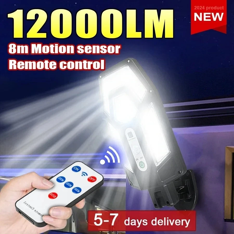 12000LM Powerful Solar Wall La - Outdoor Lighting Solar Panel recension och pris