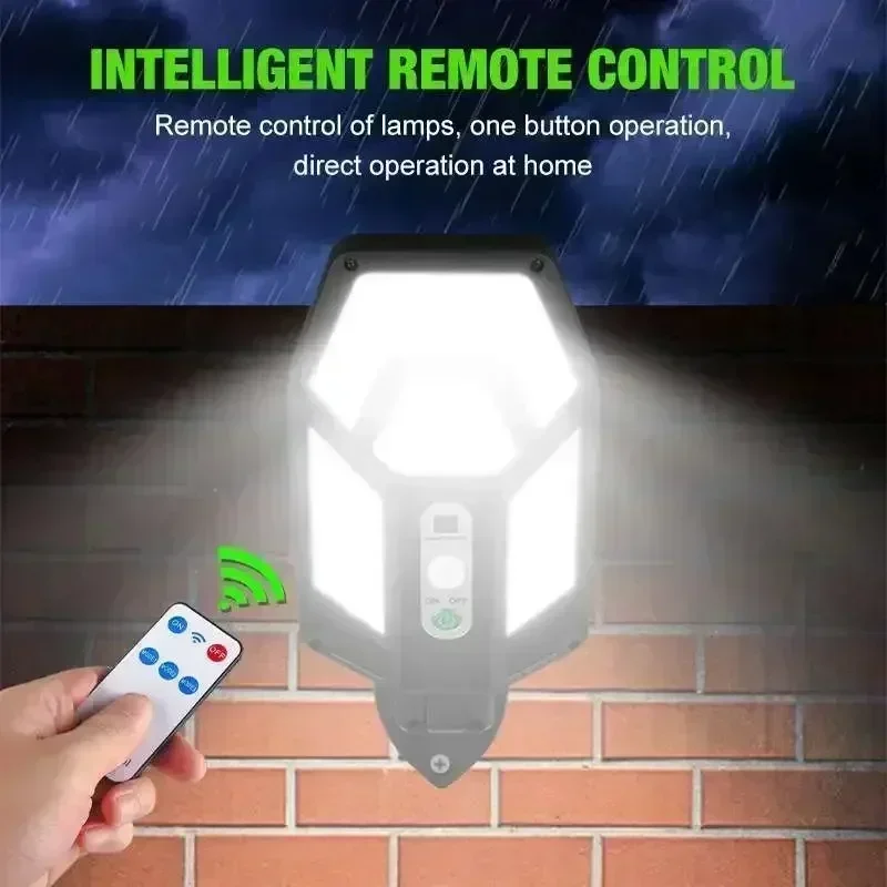 12000LM Powerful Solar Wall La - Outdoor Lighting Solar Panel recension och pris