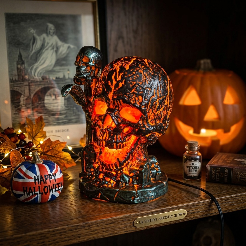 Outdoor Halloween Skull Decor  - Outdoor Lighting Halloween recension och pris