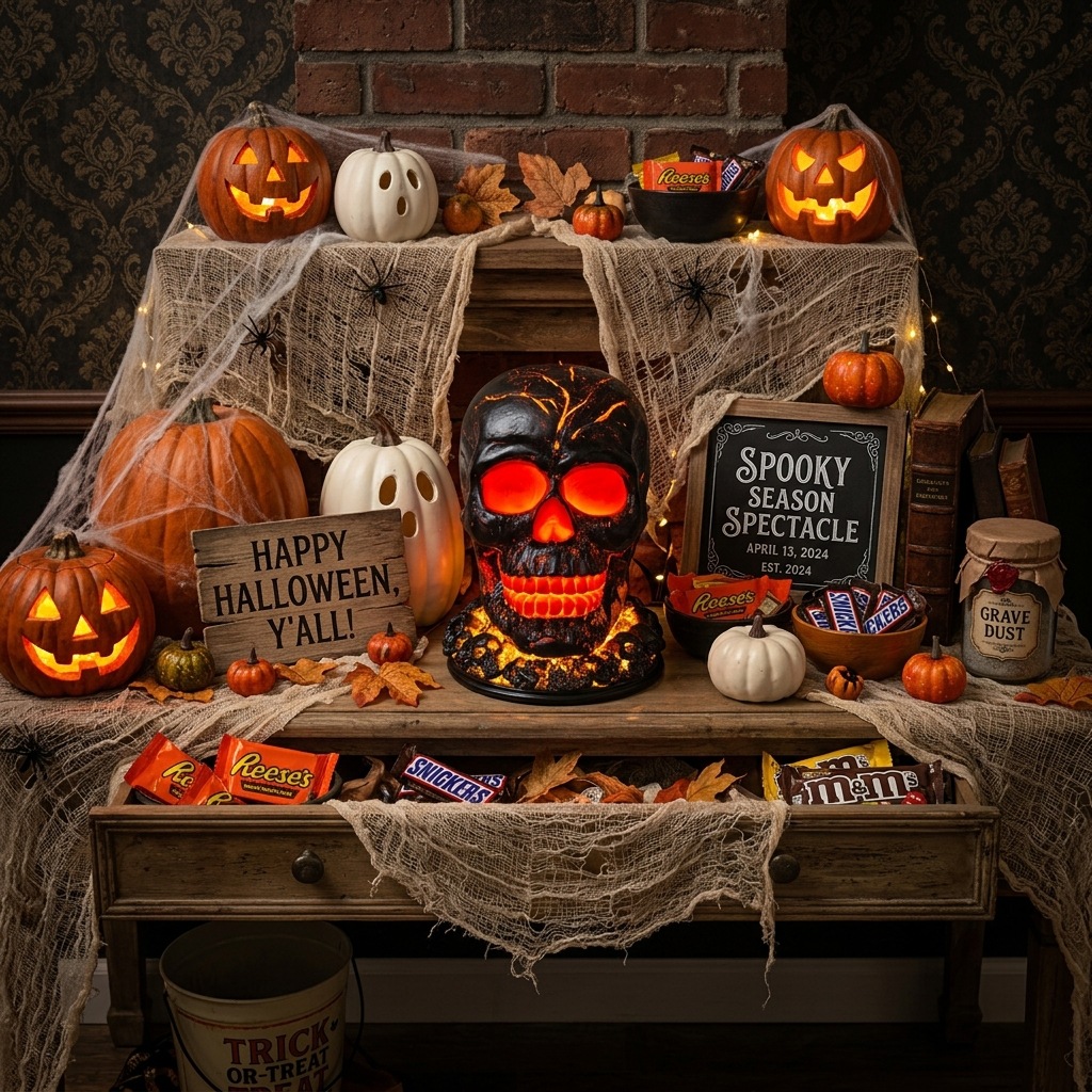 Outdoor Halloween Skull Decor  - Outdoor Lighting Halloween recension och pris