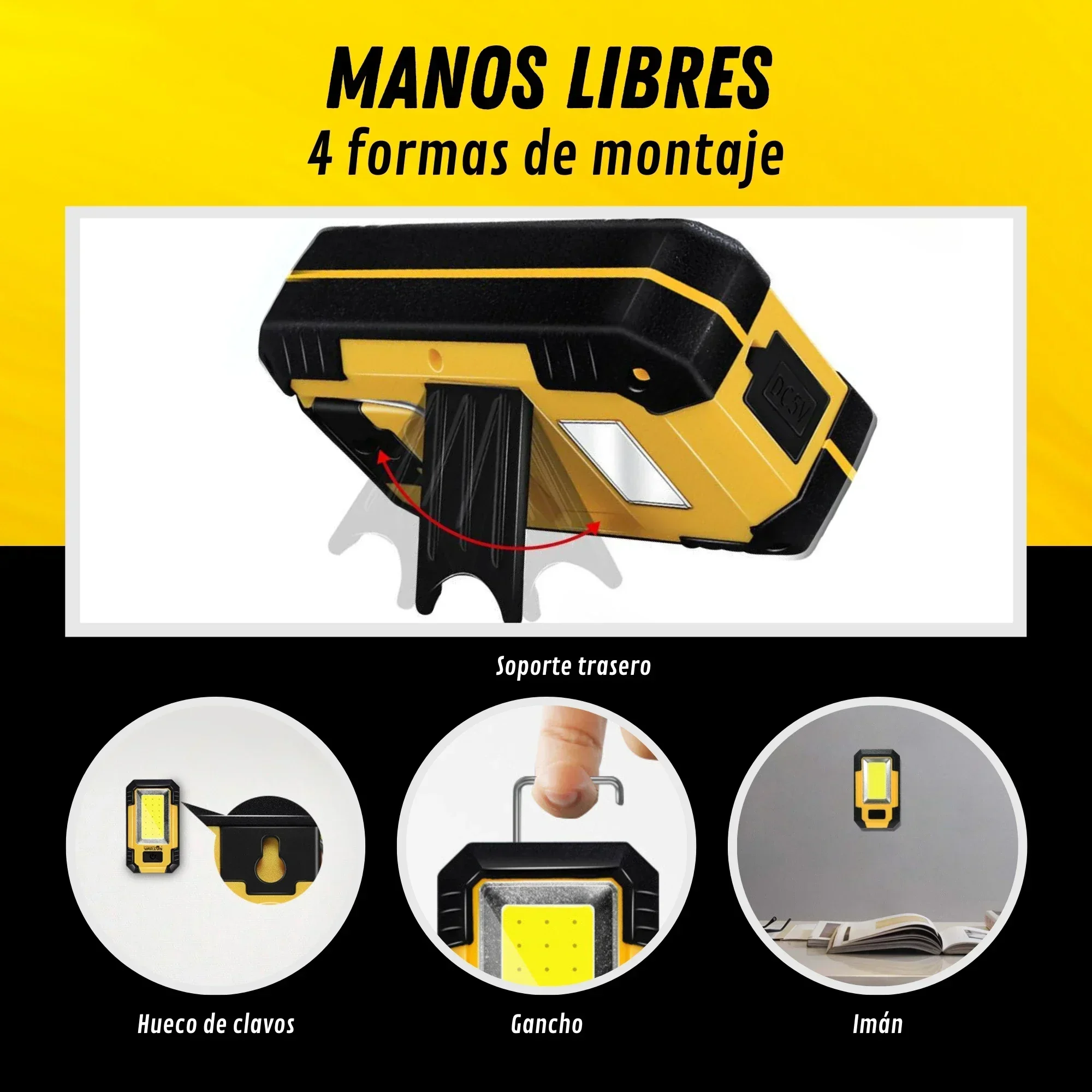 Rechargeable 4000MaH Work Ligh - Lighting Fixture Outdoor recension och pris