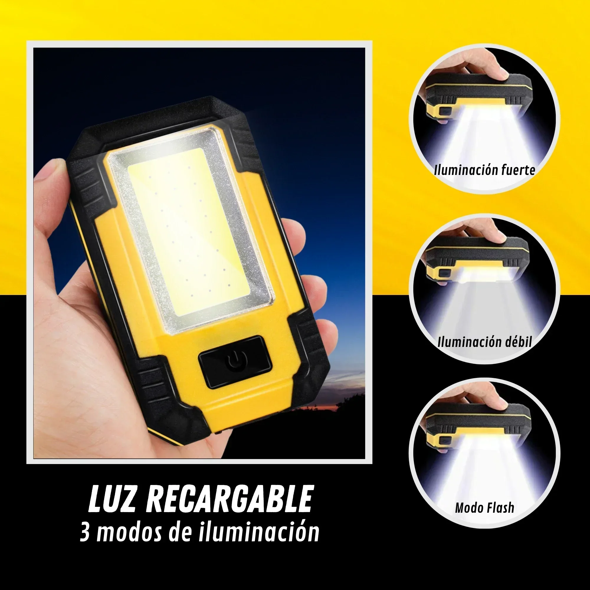 Rechargeable 4000MaH Work Ligh - Lighting Fixture Outdoor recension och pris