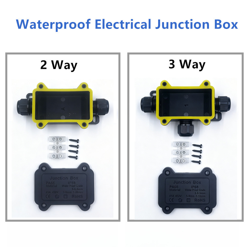 IP68 Waterproof Junction Box 2 - Outdoor Lighting Wire Connectors recension och pris