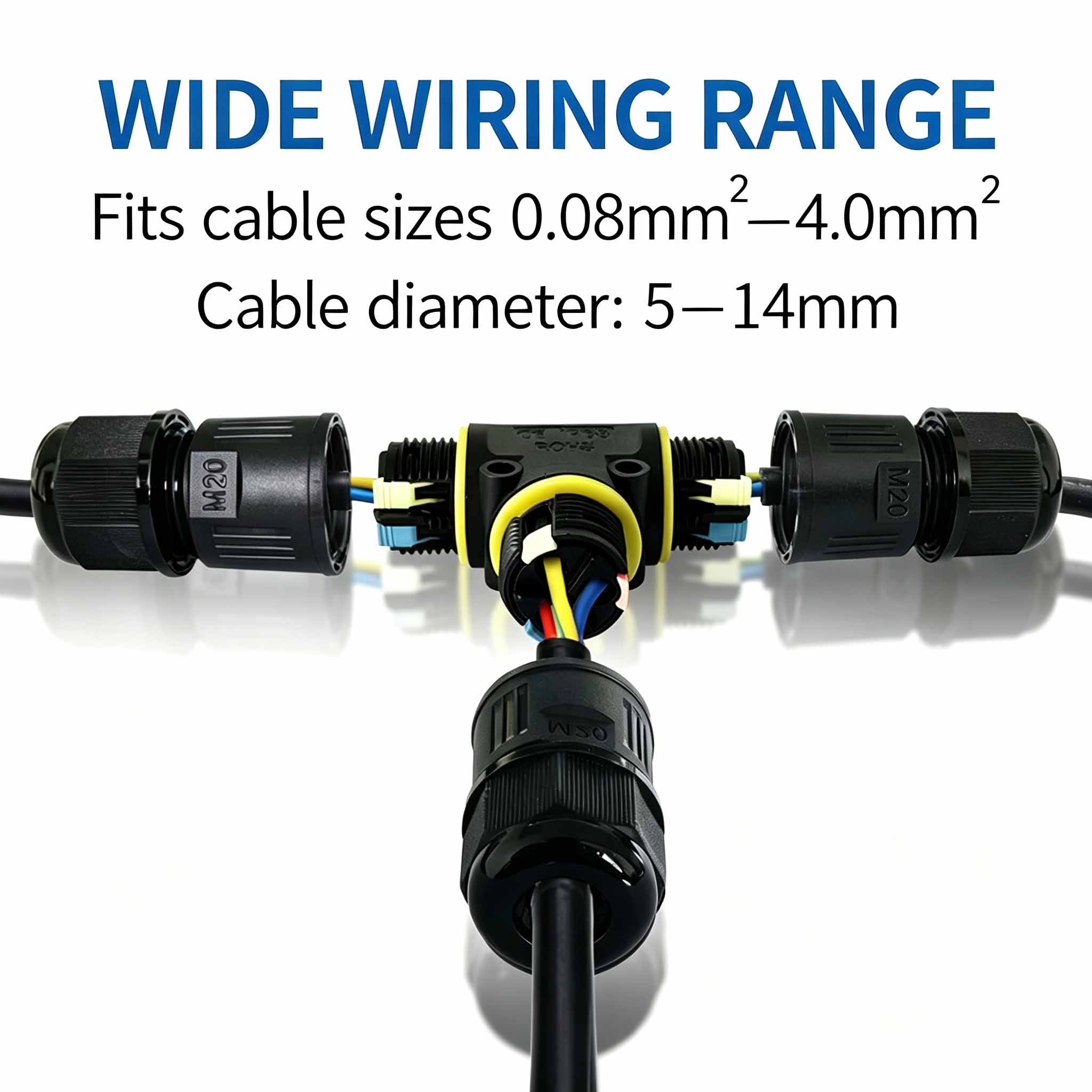 IP68 Waterproof T-Type Cable C - Outdoor Lighting Wire Connectors recension och pris