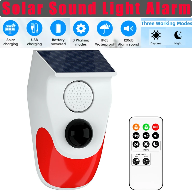 Solar Sound Light Alarm Wirele - Outdoor Lighting Wireless recension och pris