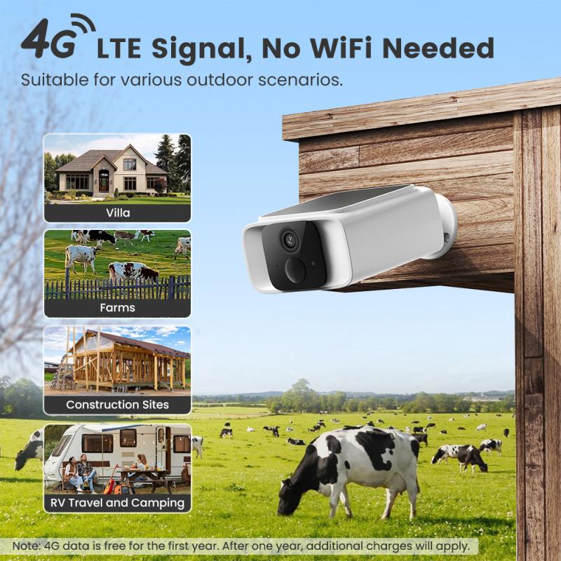 EOENK 3MP Outdoor Solar Camera - Outdoor Lighting Wireless recension och pris