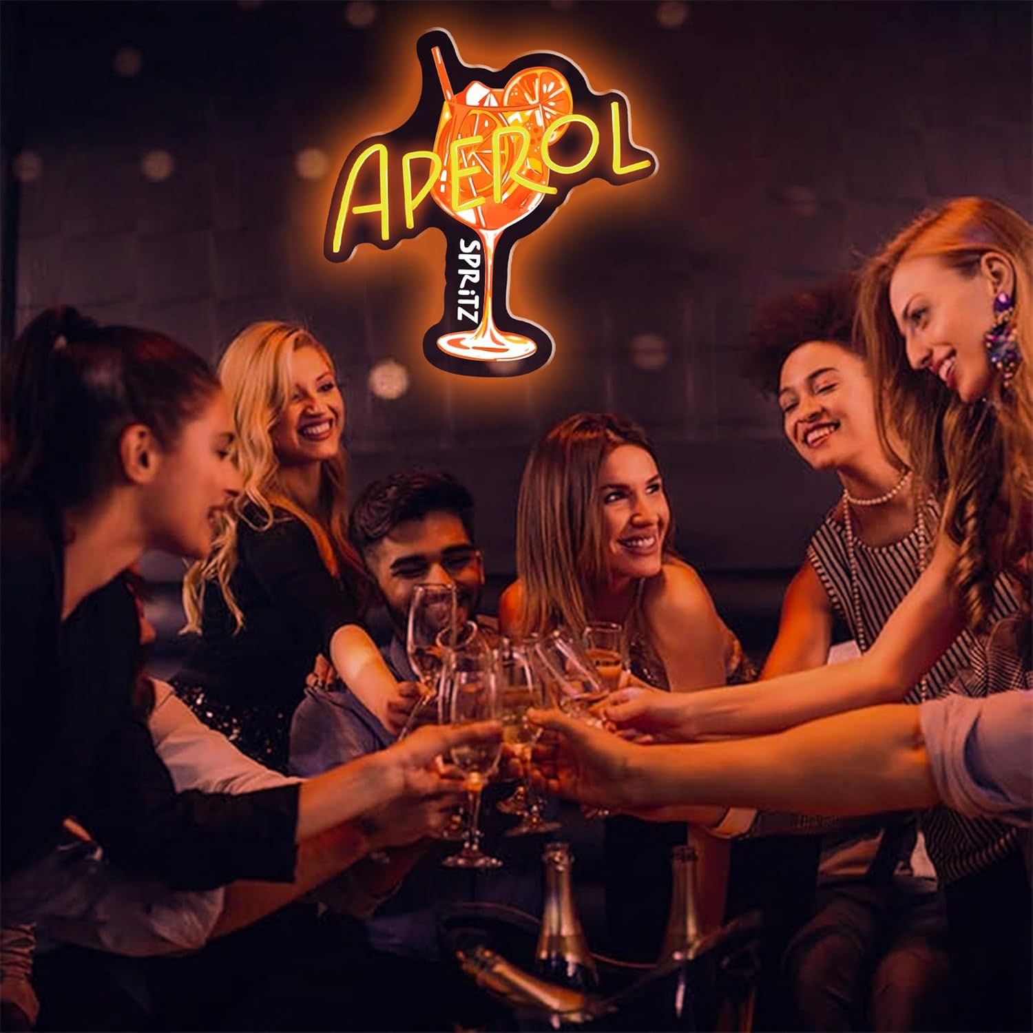 Orange/Aperol Spritz Neon Sign - Outdoor Lighting Restaurant recension och pris