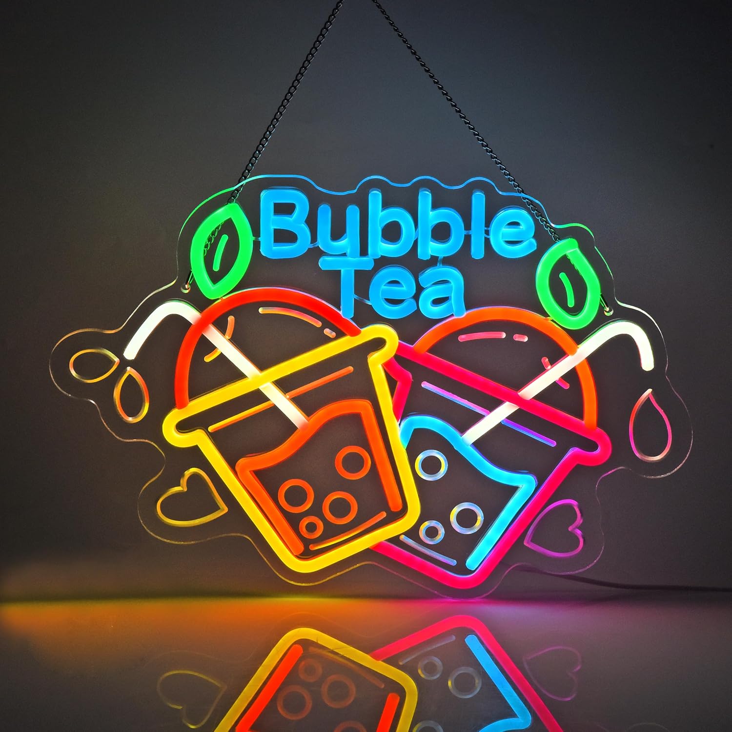 Bubble Tea Neon Sign USB Led L - Outdoor Lighting Restaurant recension och pris