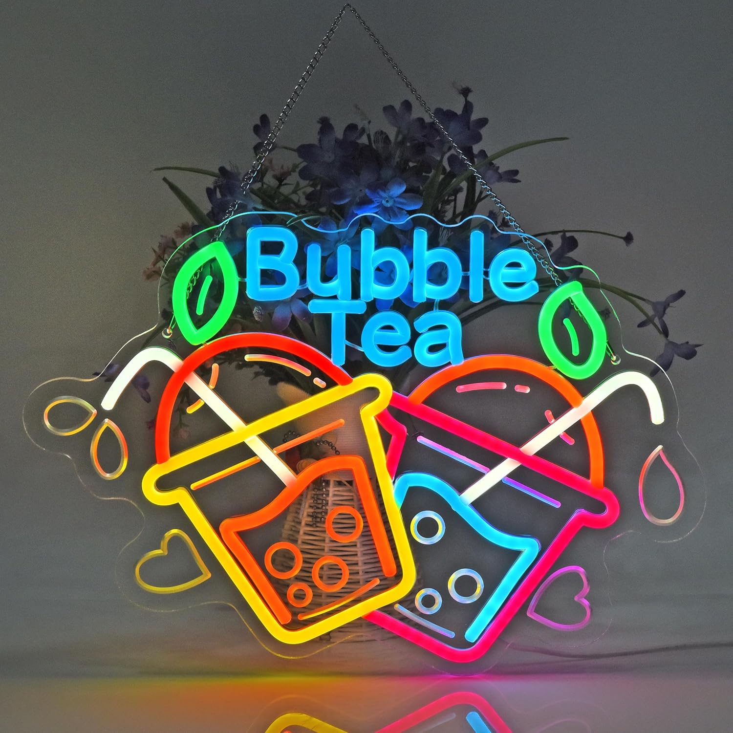 Bubble Tea Neon Sign USB Led L - Outdoor Lighting Restaurant recension och pris