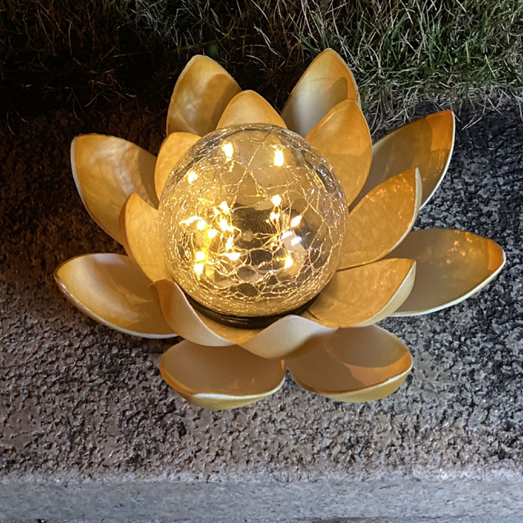 Lotus Shaped Garden Solar Ligh - Outdoor Lighting Halloween recension och pris