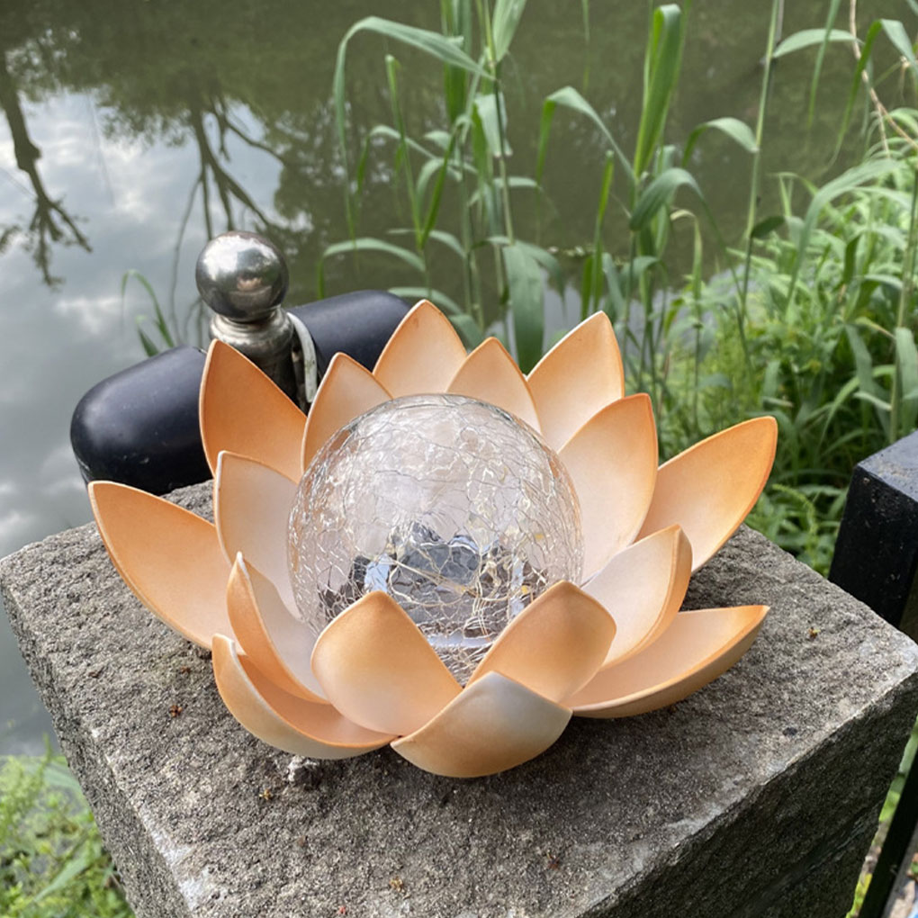 Lotus Shaped Garden Solar Ligh - Outdoor Lighting Halloween recension och pris