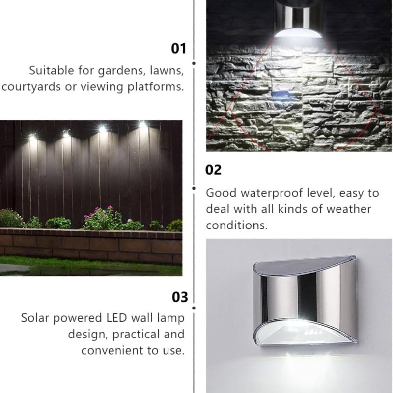 2Pcs Solar Garden Light Stainl - Outdoor Lighting Amazon recension och pris