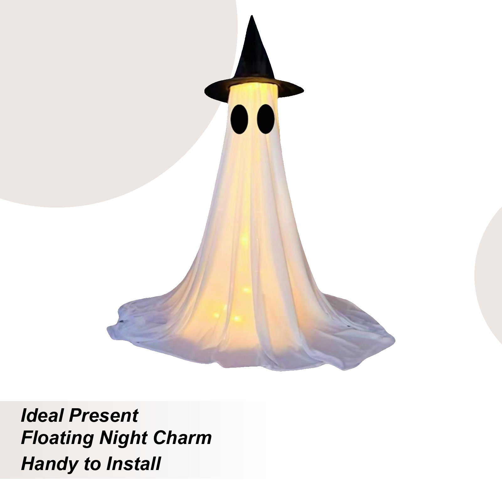 Ghost Light Up Decor Outdoor H - Outdoor Lighting Halloween recension och pris