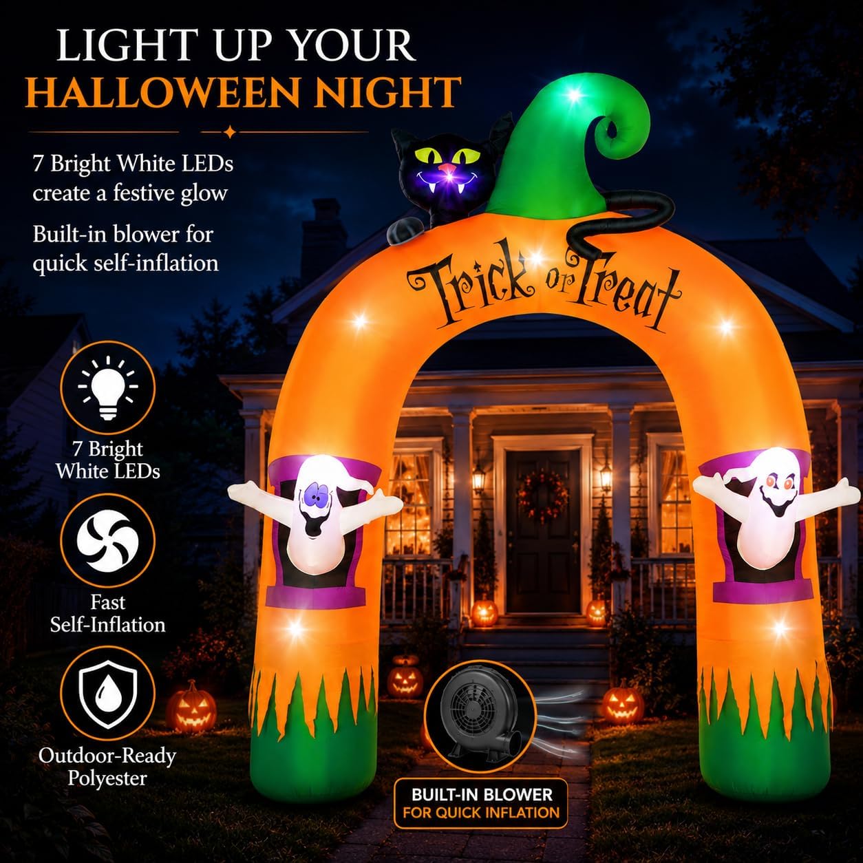 Halloween Inflatable Archway 1 - Outdoor Lighting Halloween recension och pris