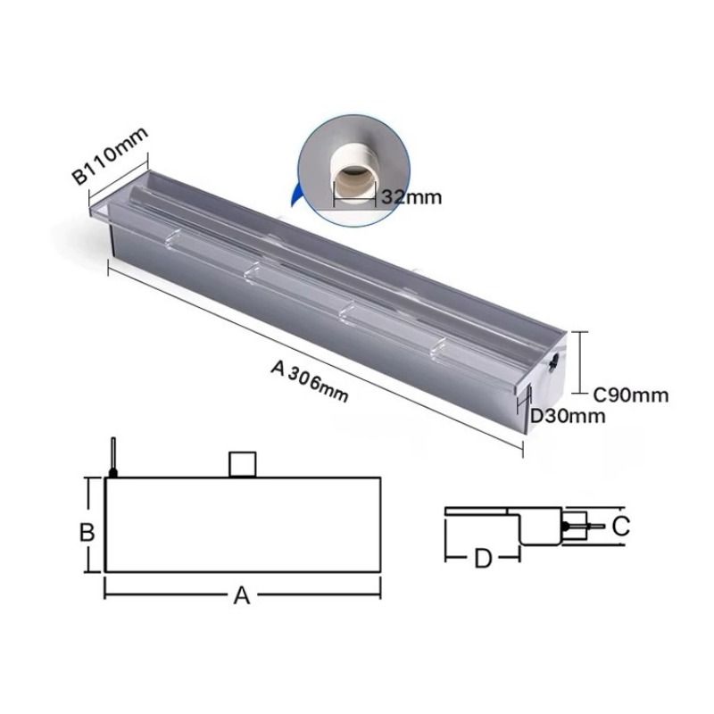 Acrylic Sheer Descent Waterfal - Pond Light Submersible recension och pris