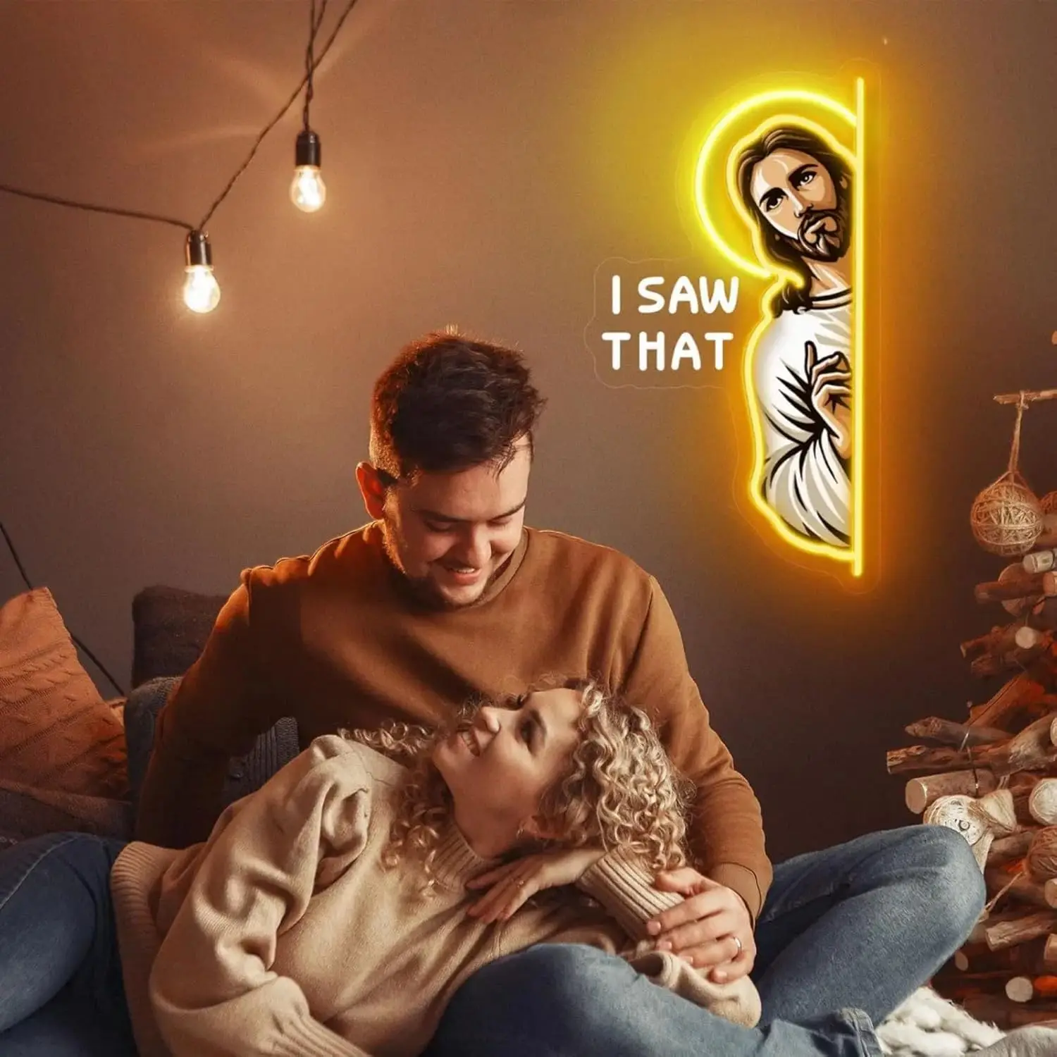 Jesus LED Neon Sign I Saw That - Outdoor Lighting Restaurant recension och pris