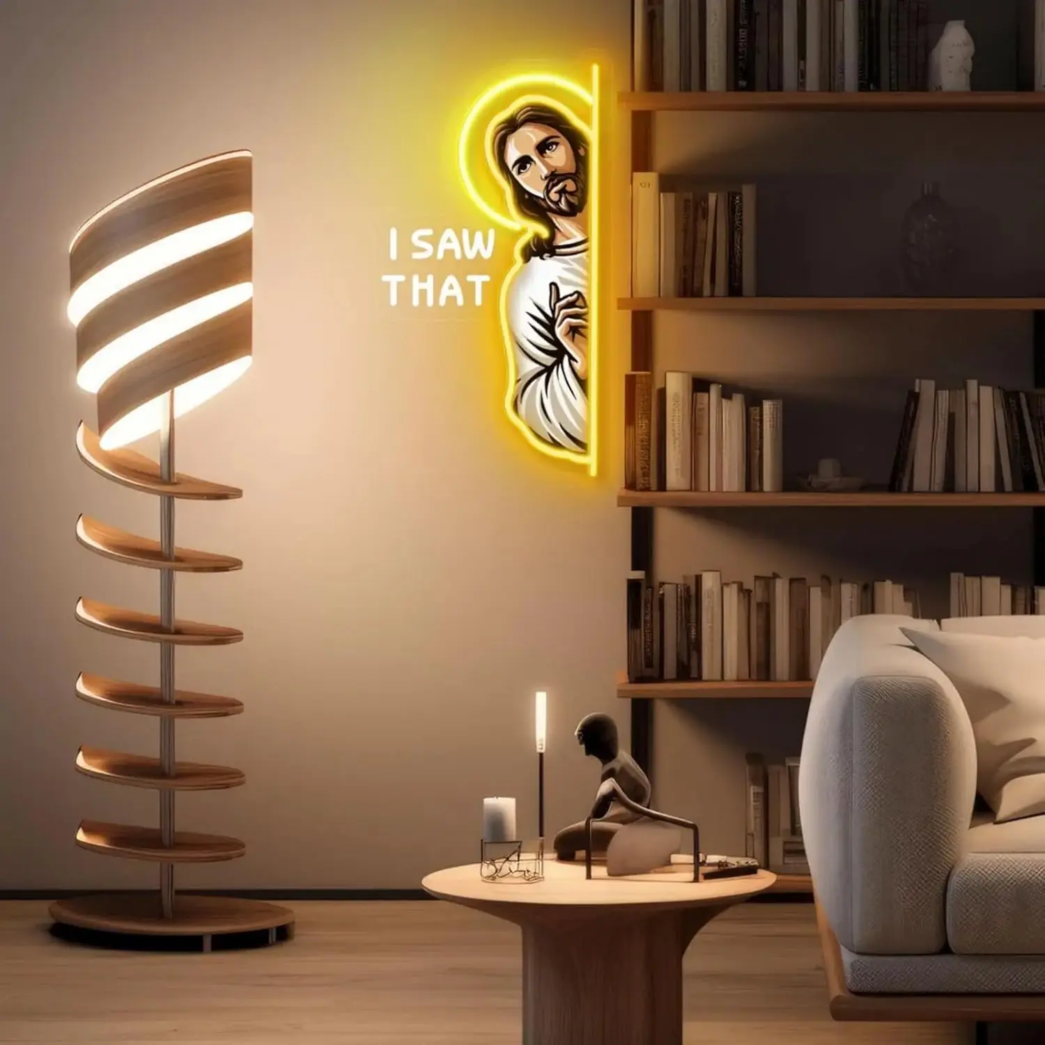 Jesus LED Neon Sign I Saw That - Outdoor Lighting Restaurant recension och pris