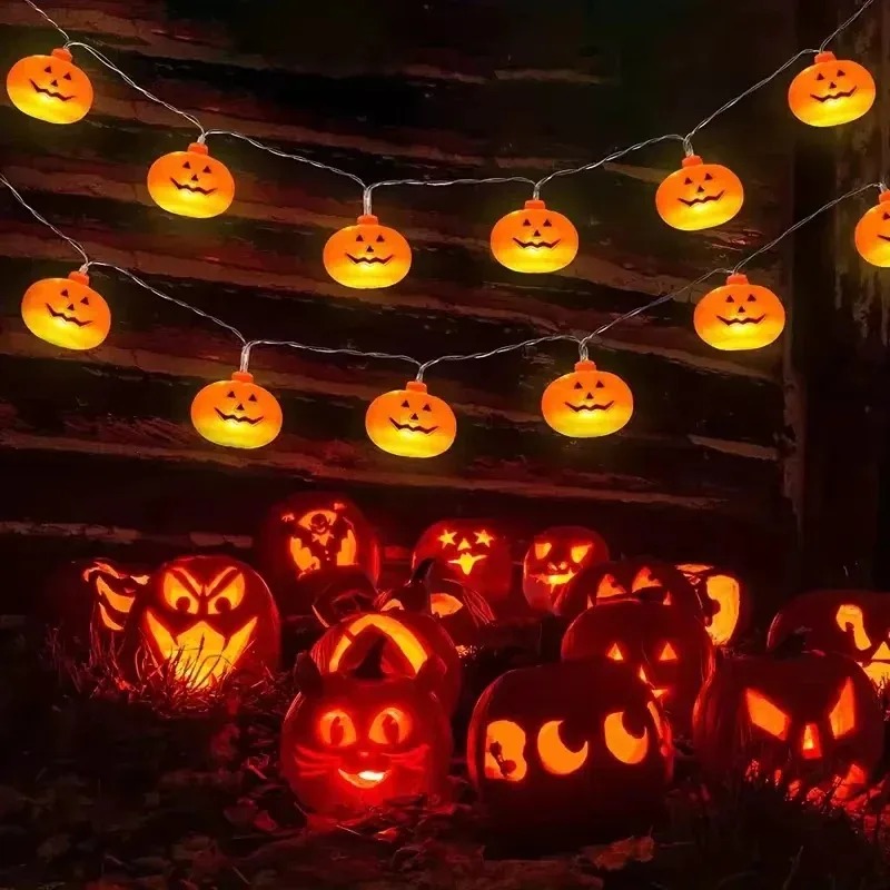 Pumpkin Halloween String Light - Outdoor Lighting Halloween recension och pris