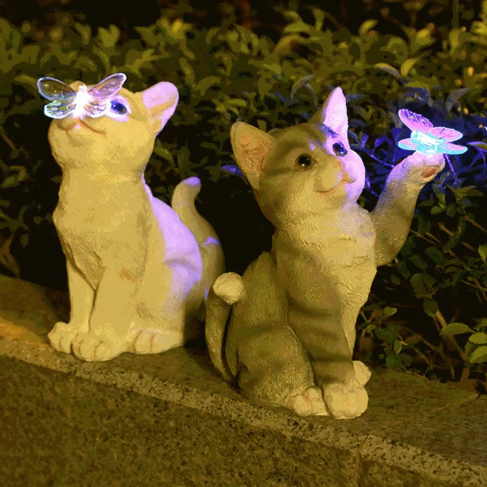 Outdoor Cat Sculpture Figurine - Landscape Spike Light recension och pris