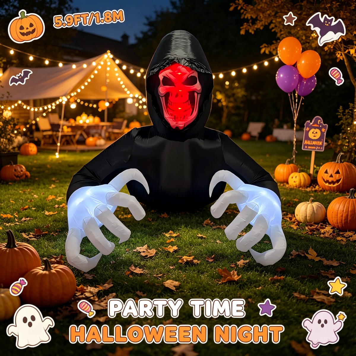 Halloween Light Up Groundbreak - Outdoor Lighting Halloween recension och pris